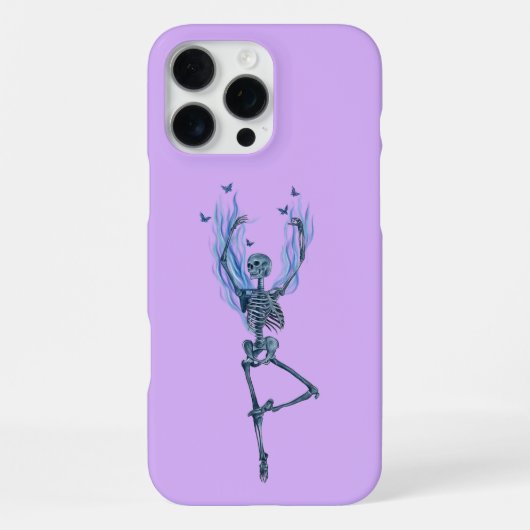 Coque iPhone 16 Pro Max Conception de squelette de danseuse de ballet aux (Verso)