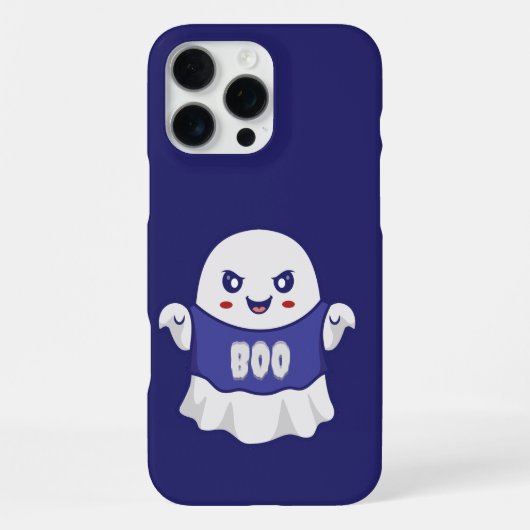 Coque iPhone 16 Pro Max Conception d'illustration de fantôme effrayant drô (Verso)