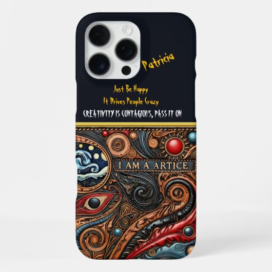 Coque iPhone 16 Pro Max Conception d'œil créative avec des couleurs vives (Verso)