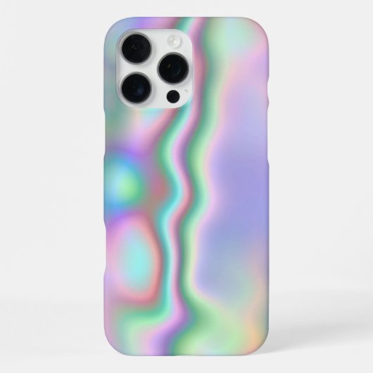 Coque iPhone 16 Pro Max Coquille d'Abalone Iridescente (Verso)