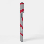 Coque iPhone 16 Pro Max Couche rouge et gris Coeur esthétique (Côté droit)