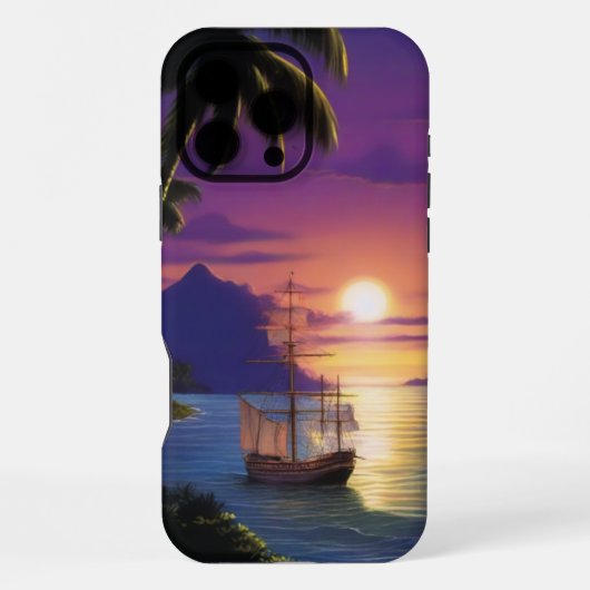 COQUE iPhone 16 PRO MAX COUCHERS DE SOLEIL (Verso)