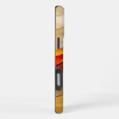 Coque iPhone 16 Pro Max Couches fluides de tons de terre abstraits (Côté droit)
