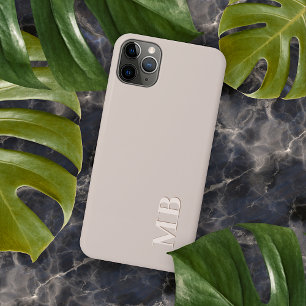 Coque iPhone 16 Pro Max Couleur crème neutre beige écru clair personnalisé