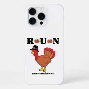 Coque iPhone 16 Pro Max Course heureuse de Thanksgiving - Citations drôles
