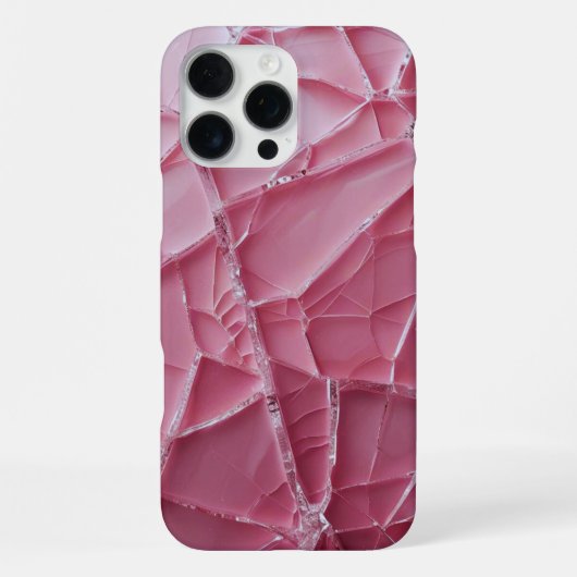 Coque iPhone 16 Pro Max Crack'd (rose) (Verso)