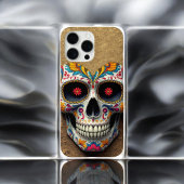 Coque iPhone 16 Pro Max Crâne à sucre or