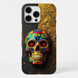 Coque iPhone 16 Pro Max Crâne de sucre artistique