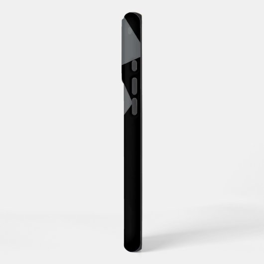 Coque iPhone 16 Pro Max Cravate noire Tuxedo personnalisée (Côté gauche)