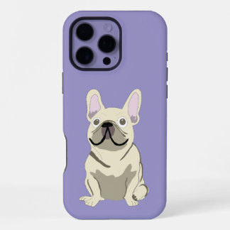 Coque iPhone 16 Pro Max Cream French Bulldog, I Love my Dog