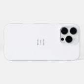 Coque iPhone 16 Pro Max Créez Votre Propre blanc (Verso Horizontal)