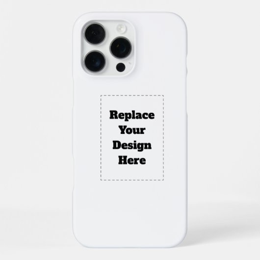 Coque iPhone 16 Pro Max Créez votre propre blanc (Verso)