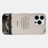 Coque iPhone 16 Pro Max Créez votre propre devis de machine à écrire Vinta (Verso Horizontal)