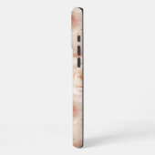 Coque iPhone 16 Pro Max Crème Florale Rose Clair Blush (Côté gauche)