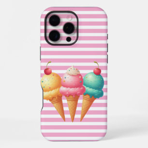 Coque iPhone 16 Pro Max Crème glacée colorée
