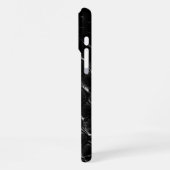 Coque iPhone 16 Pro Max Crocodile noir moderne (Côté gauche)