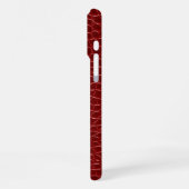 Coque iPhone 16 Pro Max Crocodile Rouge Moderne (Côté gauche)