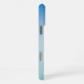 Coque iPhone 16 Pro Max Cuir bleu élégant (Côté droit)