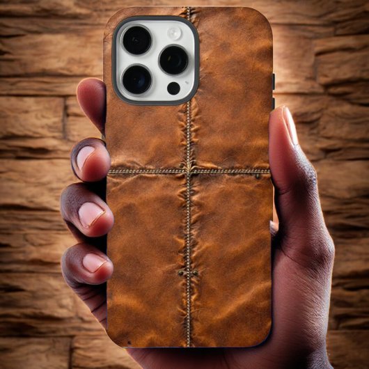 Coque iPhone 16 Pro Max Cuir Cross Craft