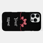 Coque iPhone 16 Pro Max Custom Name love Heart phone case  (Verso Horizontal)