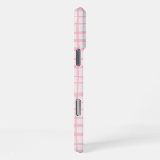 Coque iPhone 16 Pro Max Cute Hand-Drawn Modern Pink Grid (Côté droit)