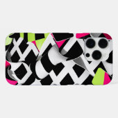Coque iPhone 16 Pro Max Damier torsadé graphique gras (Verso Horizontal)