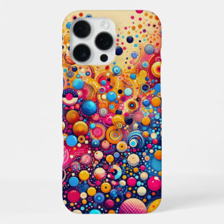 Coque iPhone 16 Pro Max Danse des Couleurs : Art Abstrait Dynamique et Éto