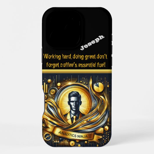 Coque iPhone 16 Pro Max Data Scientist Crafting Analytics Magic (Verso)