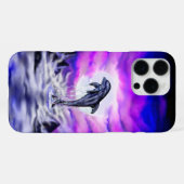 Coque iPhone 16 Pro Max Dauphin clair de lune (Verso Horizontal)