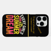 Coque iPhone 16 Pro Max Déclaration estivale vibrante (Verso Horizontal)