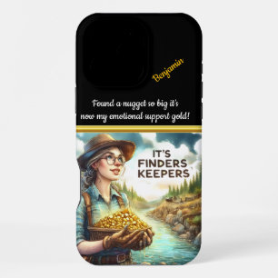 Coque iPhone 16 Pro Max Découverte d'or par la rivière dans une vallée ens