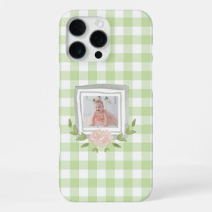 Coque iPhone 16 Pro Max Délicat Buffle vert clair Vérifiez votre bébé Phot
