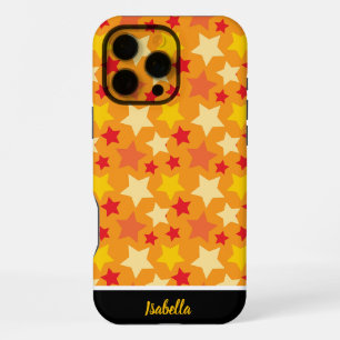 Coque iPhone 16 Pro Max Des étoiles colorées créent un fond d'automne vibr