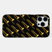 Coque iPhone 16 Pro Max Dessin de trombone (Verso Horizontal)