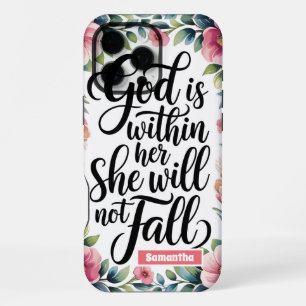 Coque iPhone 16 Pro Max Dieu personnalisé est en elle Femmes chrétiennes