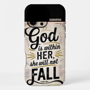 Coque iPhone 16 Pro Max Dieu personnalisé est en elle Vintage chrétien