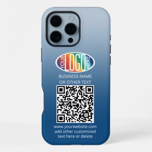 Coque iPhone 16 Pro Max do-it-yourself dégradé de couleurs ・ Logo d'entrep (Verso)