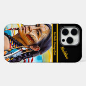 Coque iPhone 16 Pro Max Dossier tribal : Artistic Touch (Verso Horizontal)