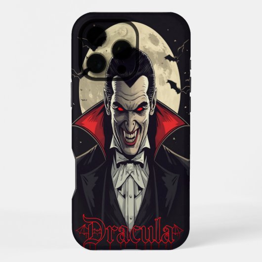 Coque iPhone 16 Pro Max Dracula Horreur Gothique Halloween (Verso)