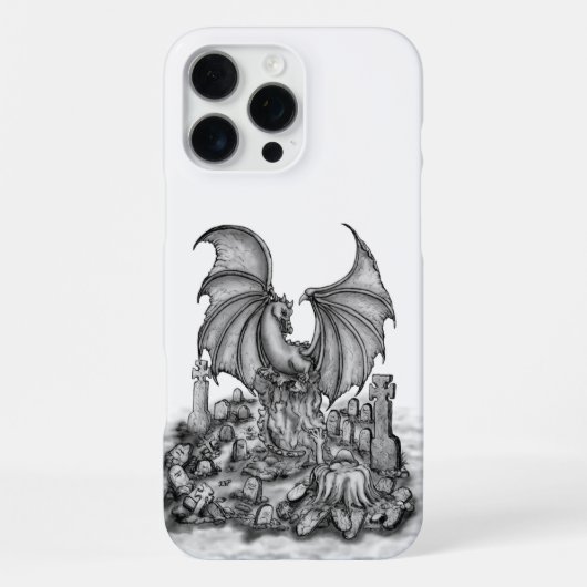 Coque iPhone 16 Pro Max Dragon avec Zombie (Verso)