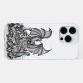 Coque iPhone 16 Pro Max Dragon avec Zombie (Verso Horizontal)