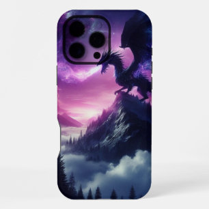 Coque iPhone 16 Pro Max Dragon Éthéré Sombre et Médiéval