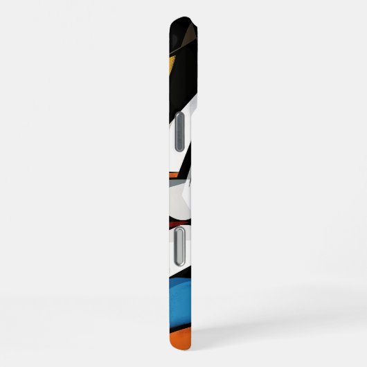 Coque iPhone 16 Pro Max Dramatique Cubiste Design d'art Abstrait (Côté droit)