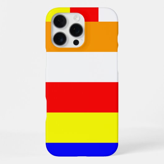 Coque iPhone 16 Pro Max Drapeau bouddhiste (Verso)