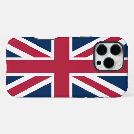 Coque iPhone 16 Pro Max Drapeau britannique (Verso Horizontal)