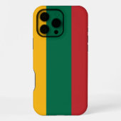 Coque iPhone 16 Pro Max Drapeau de la Lituanie (Verso)