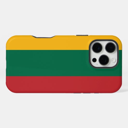 Coque iPhone 16 Pro Max Drapeau de la Lituanie (Verso Horizontal)