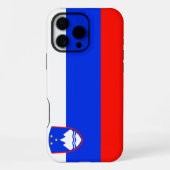 Coque iPhone 16 Pro Max Drapeau de la Slovénie (Verso)