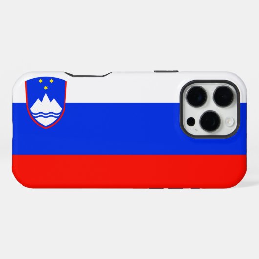 Coque iPhone 16 Pro Max Drapeau de la Slovénie (Verso Horizontal)