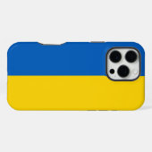 Coque iPhone 16 Pro Max Drapeau de l'Ukraine (Verso Horizontal)
